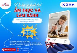 Du học New Zealand 2025 ngành Ẩm thực và làm bánh cùng New Zealand Management Academy (NZMA)