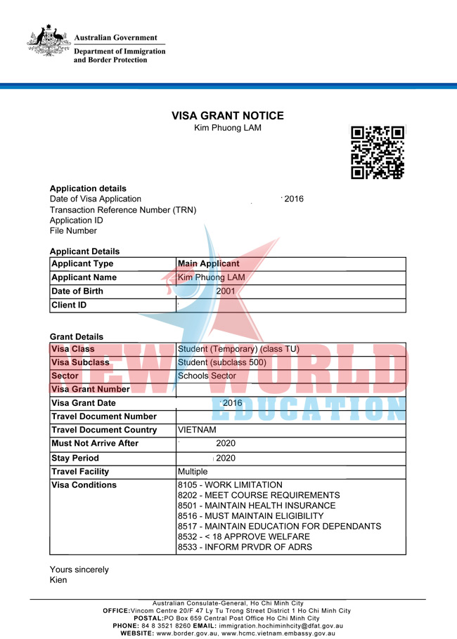 VISA DU HỌC ÚC