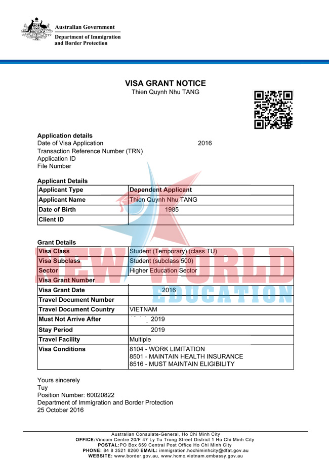 VISA PHU THUOC UC