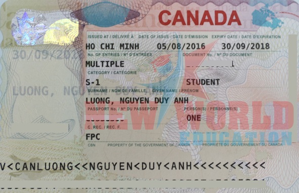 VISA DU HOC CANADA