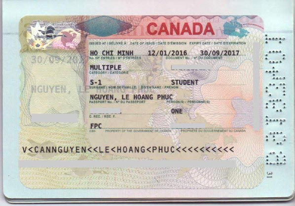VISA DU HOC CANADA