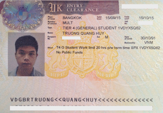 visa du hoc Anh
