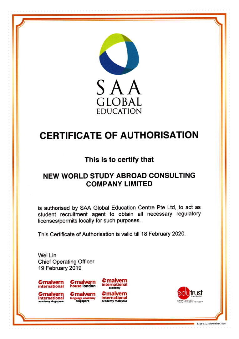 SAA Global Education - Singapore