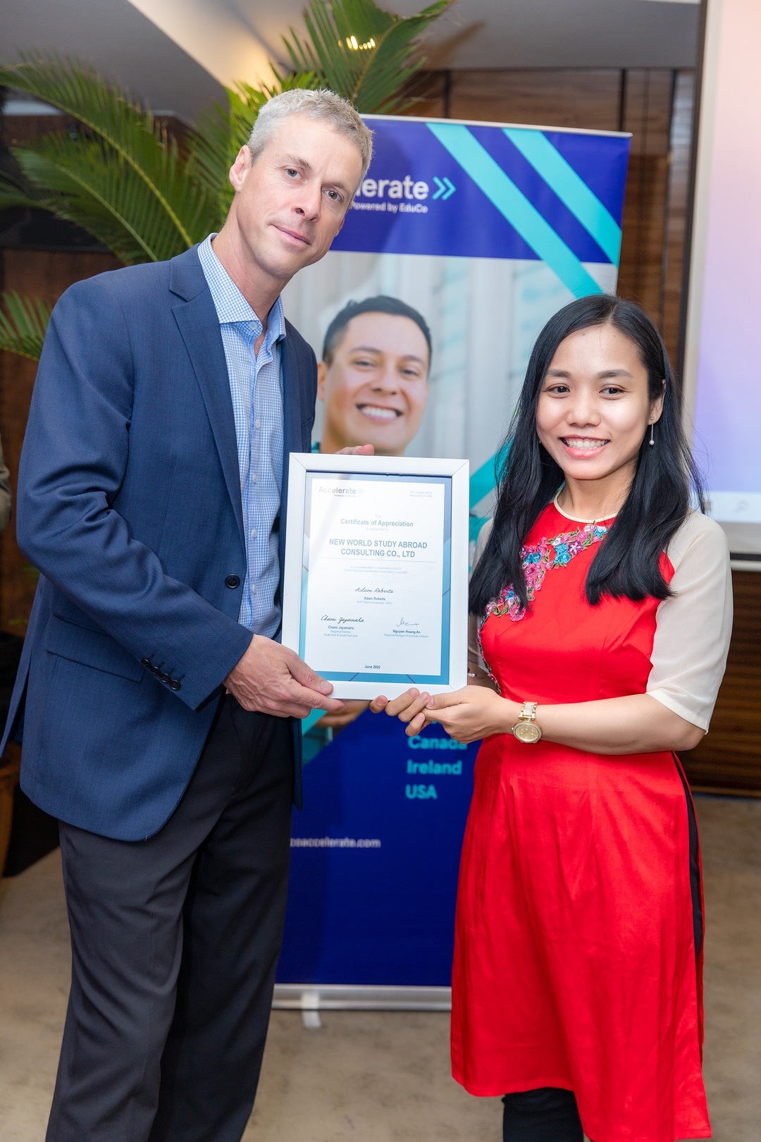 Certificate of Appreciation từ Educo Accelerate