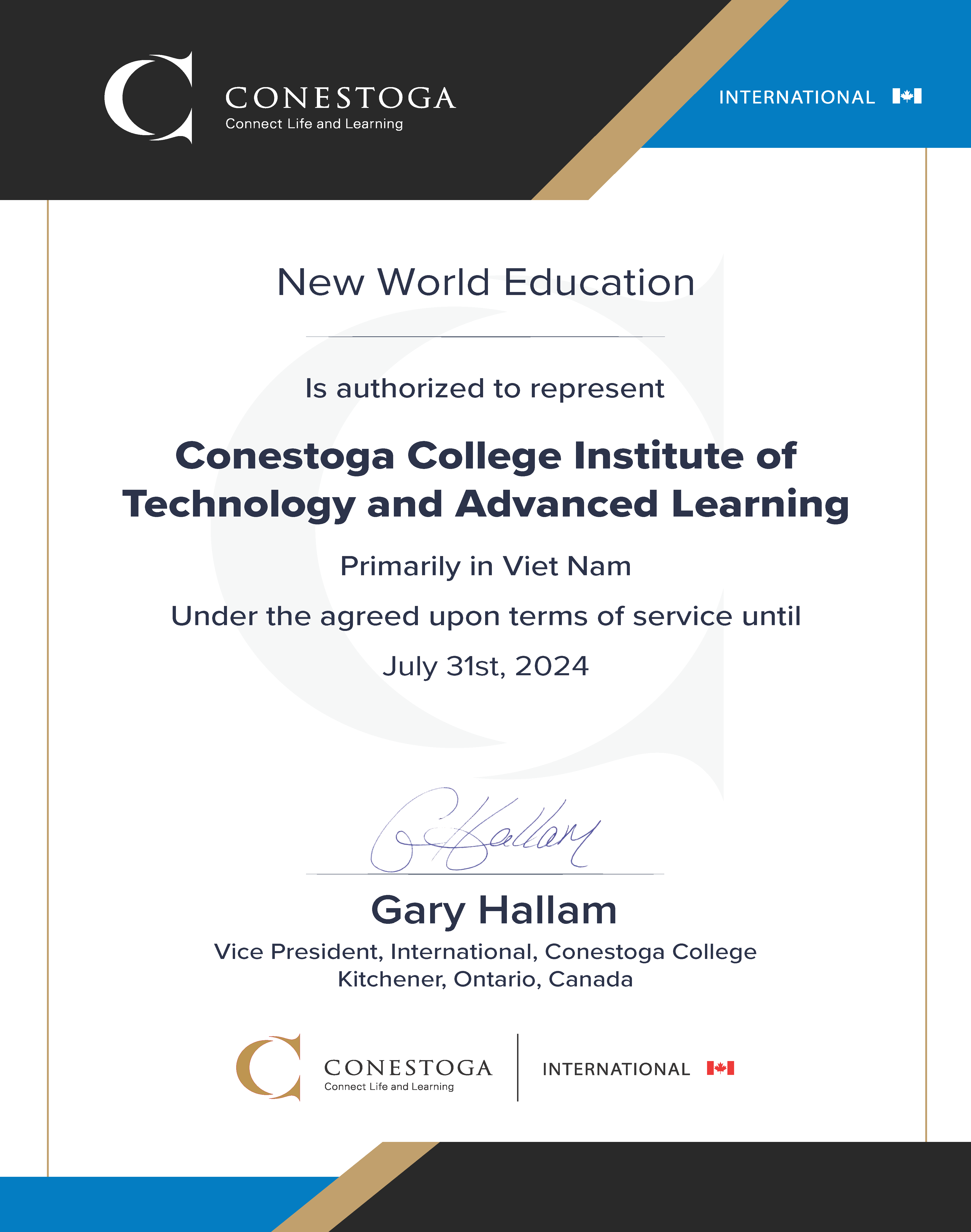 Conestoga College, Canada