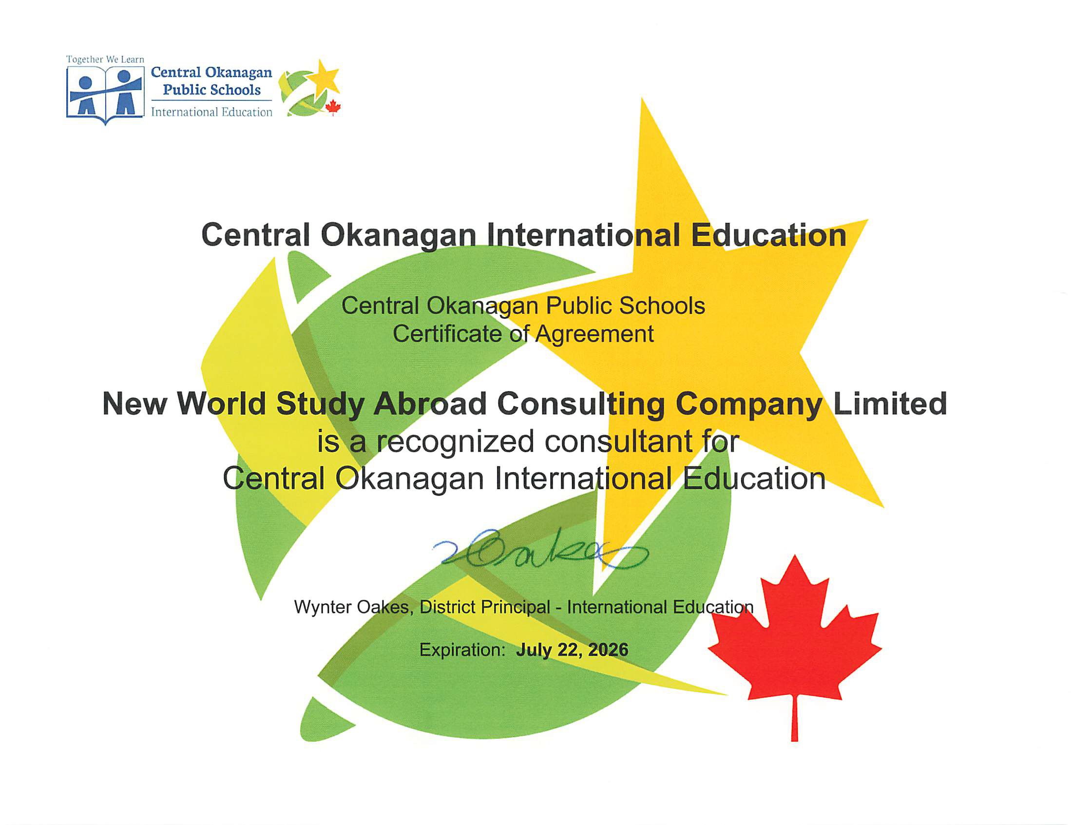 Central Okanagan Public Schools - British Columbia, Canada