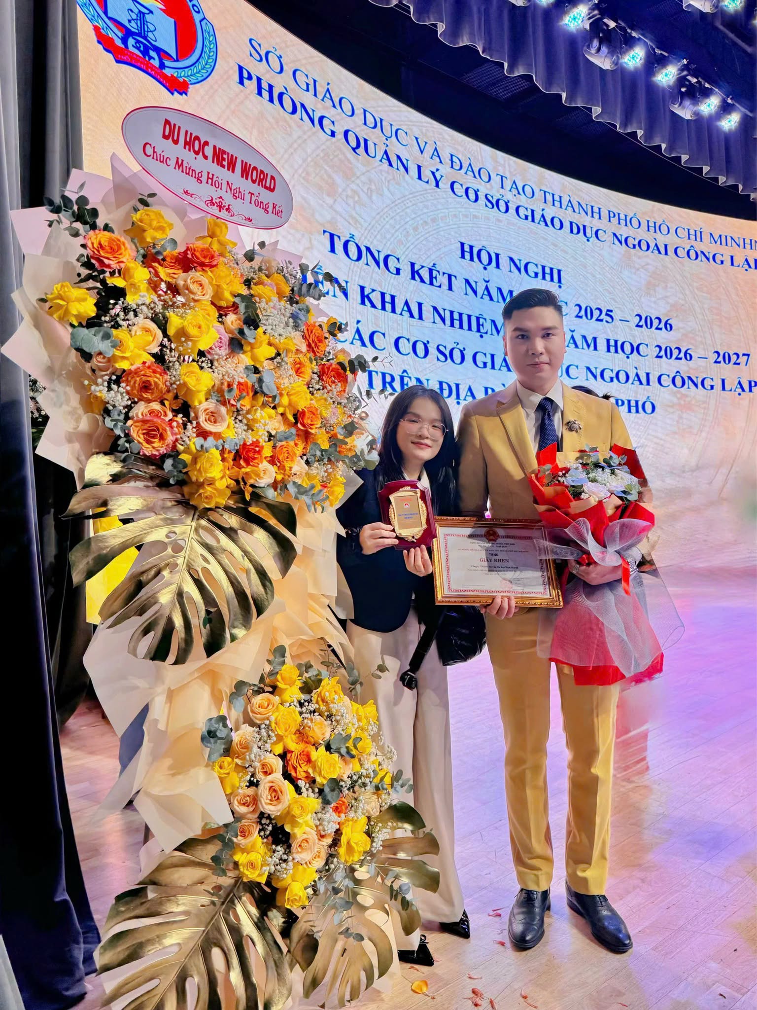 Giấy khen từ Sở Giáo dục TPHCM năm học 2025-2026